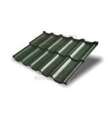 Металлочерепица модульная Квинта Uno 3D RR11 GreenСoat Pural Matt-0,5