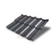Металлочерепица модульная Квинта Uno 3D RAL7024 Satin Мatt-0,5