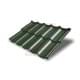 Металлочерепица модульная Квинта Uno 3D RAL6020 Velur-0,5
