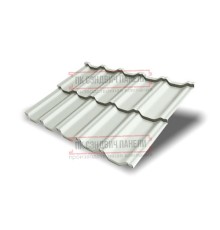 Металлочерепица модульная Квинта Uno 3D RAL9003 Полиэстер-0,45