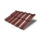 Металлочерепица модульная Квинта Uno 3D RR29 GreenСoat Pural-0,5