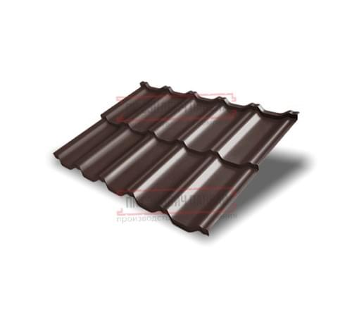 Металлочерепица модульная Квинта Uno 3D RAL8017 Satin-0,5 Металлочерепица модульная Квинта Uno 3D RAL8017 Satin-0,5