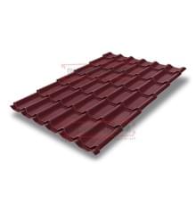 Металлочерепица Модерн RAL3005 Drap-0,45