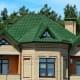 Металлочерепица Модерн RAL6002 Полиэстер-0,45