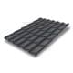 Металлочерепица Модерн RAL7024 Drap-0,45