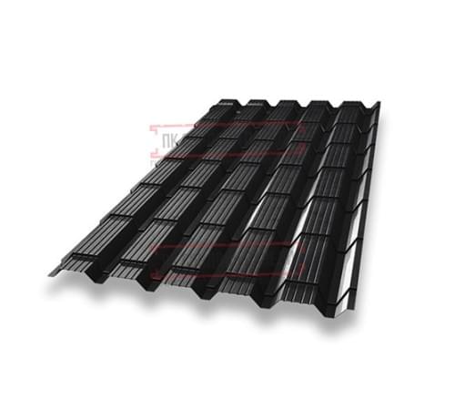 Металлочерепица Монкатта RAL9005 Drap-0,45 Металлочерепица Монкатта RAL9005 Drap-0,45