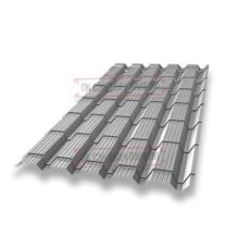 Металлочерепица Монкатта RAL9006 Полиэстер-0,45