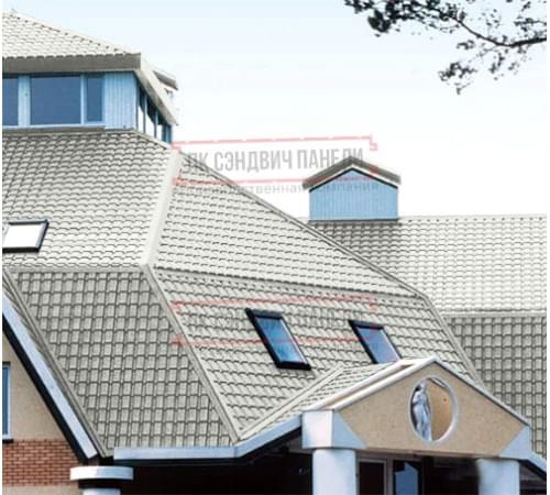 Металлочерепица Квадро профи RAL9003 Satin-0,5 Металлочерепица Квадро профи RAL9003 Satin-0,5