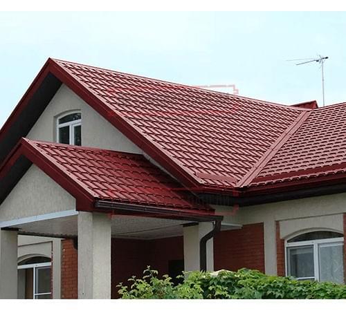 Металлочерепица Монкатта RAL3011 Satin-0,5 Металлочерепица Монкатта RAL3011 Satin-0,5