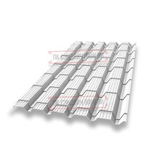 Металлочерепица Квадро профи RAL9003 Полиэстер-0,45