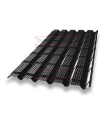 Металлочерепица Квадро профи RAL9005 Drap-0,45