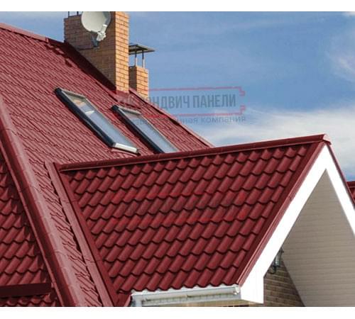 Металлочерепица Монтеррей RAL3011 PURMAN-0.5