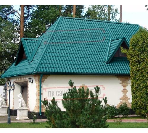 Металлочерепица Ламонтерра X RAL5021 Полиэстер-0.45 Металлочерепица Ламонтерра X RAL5021 Полиэстер-0.45