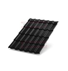 Металлочерепица Супермонтеррей RAL9005 Viking E-0.5