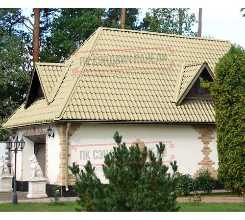 Металлочерепица Ламонтерра X RAL1014 Полиэстер-0.4 Металлочерепица Ламонтерра X RAL1014 Полиэстер-0.4