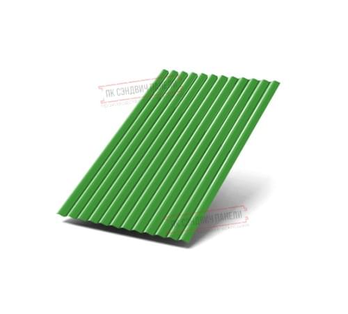 Профилированный лист МП18х1100 Norman RAL-6018-0.5 Профилированный лист МП18х1100 Norman RAL-6018-0.5