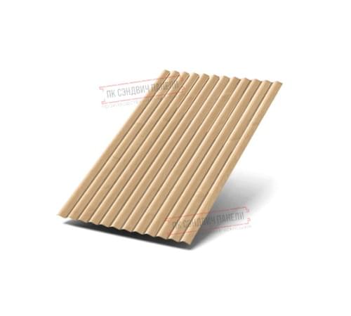 Профилированный лист МП18х1100 ECOSTEEL-Клен-0.5 Профилированный лист МП18х1100 ECOSTEEL-Клен-0.5