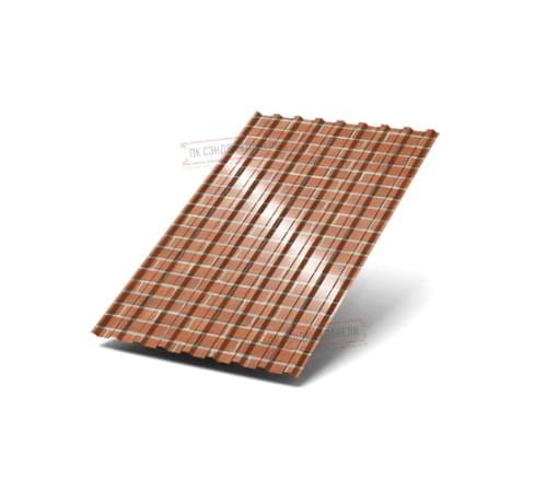 Профилированный лист МП20х1100 ECOSTEEL-Кирпич-0.5 Профилированный лист МП20х1100 ECOSTEEL-Кирпич-0.5