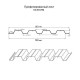 Профнастил нержавеющий НС57 0.6 AISI 304