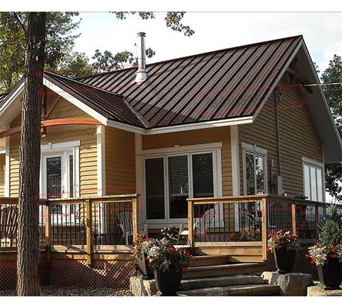 Профнастил ММ35-1000 Colorcoat Prisma RAL8017-0.5 Профнастил ММ35-1000 Colorcoat Prisma RAL8017-0.5