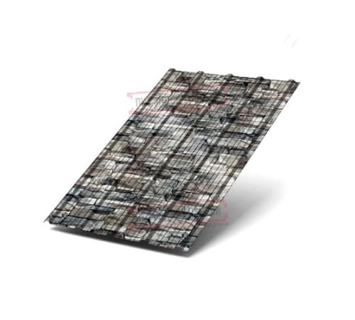 Профнастил ММ35-1000 ECOSTEEL Белый Камень-0.5 Профнастил ММ35-1000 ECOSTEEL Белый Камень-0.5