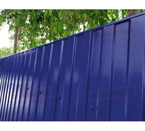 Профилированный лист МП10х1100 Полиэстер RAL5002-0.7 Профилированный лист МП10х1100 Полиэстер RAL5002-0.7