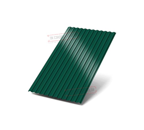 Профилированный лист МП10х1100 Norman RAL6005-0.5 Профилированный лист МП10х1100 Norman RAL6005-0.5