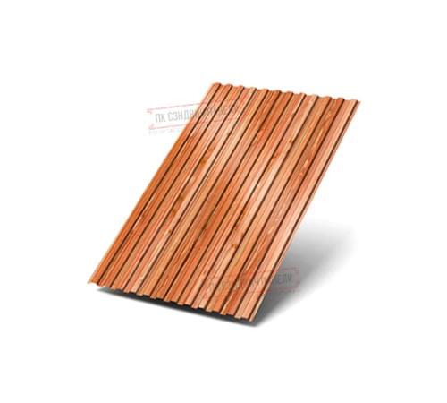Профилированный лист МП10х1100 ECOSTEEL_T-Кедр-0.5 Профилированный лист МП10х1100 ECOSTEEL_T-Кедр-0.5
