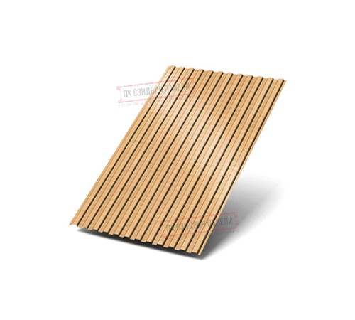 Профилированный лист МП10х1100 ECOSTEEL-Клен-0.5