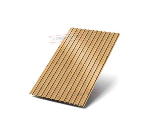 Профилированный лист МП10х1100 ECOSTEEL-Сосна-0.5 Профилированный лист МП10х1100 ECOSTEEL-Сосна-0.5