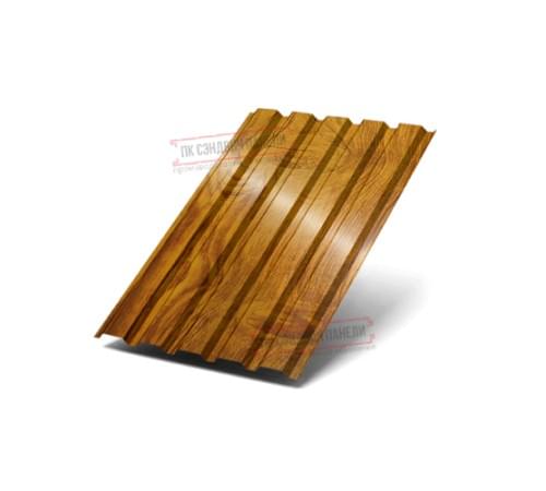 Профилированный лист МП35-1035 ECOSTEEL_T-ЗолотойДуб-0.5 Профилированный лист МП35-1035 ECOSTEEL_T-ЗолотойДуб-0.5