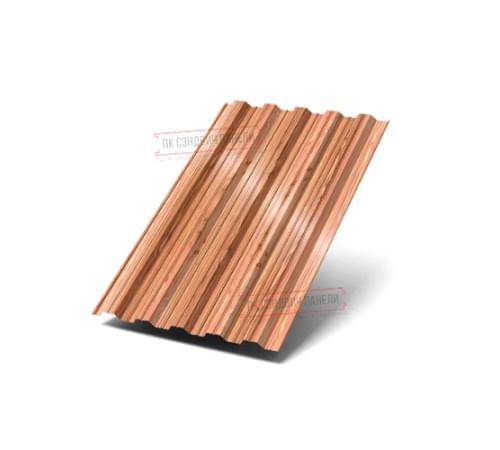 Профнастил НС35-1000 ECOSTEEL_T-Кедр-0.5 Профнастил НС35-1000 ECOSTEEL_T-Кедр-0.5