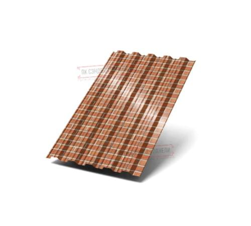 Профилированный лист НС35-1000 ECOSTEEL-Кирпич-0.5 Профилированный лист НС35-1000 ECOSTEEL-Кирпич-0.5
