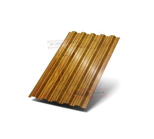 Профнастил НС35-1000 ECOSTEEL_T-ЗолотойДуб-0.5 Профнастил НС35-1000 ECOSTEEL_T-ЗолотойДуб-0.5