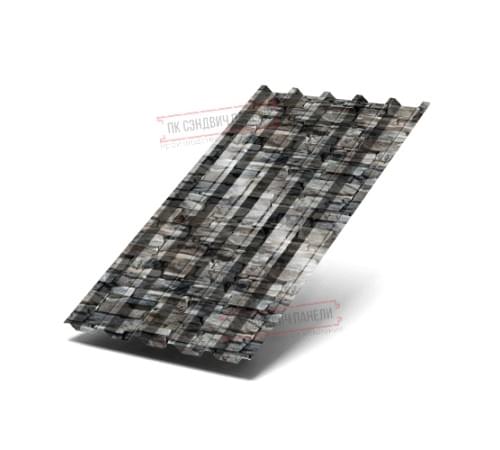 Профнастил С44-1000 ECOSTEEL-БелыйКамень-0.5