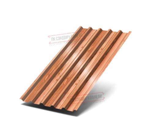 Профилированный лист С44-1000 ECOSTEEL_T-Кедр-0.5