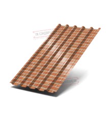 Профнастил С44-1000 ECOSTEEL-Кирпич-0.5