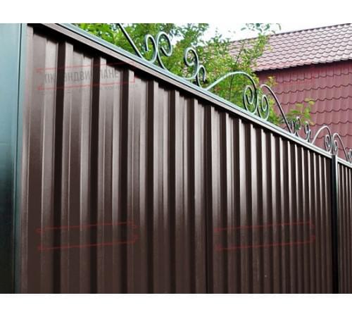 Профилированный лист С-15-1190-0.5 (с гранью) (Rooftop Matte) RAL 8017