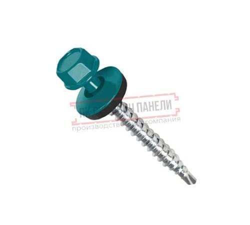 Саморезы 4,8х50 RAL 5021 (150 шт)