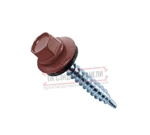 Саморезы 5,5х25 RAL 3009 Саморезы 5,5х25 RAL 3009