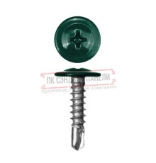 Саморезы ПШС 4,2х16 RAL 6005 (1000 шт)