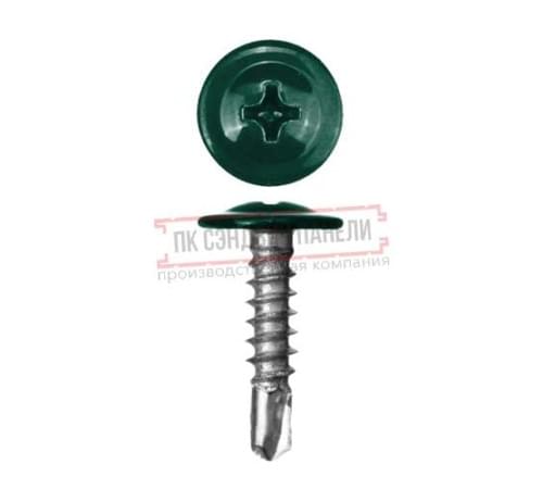 Саморезы ПШС 4,2х19 RAL 6005 (1000 шт) Саморезы ПШС 4,2х19 RAL 6005 (1000 шт)