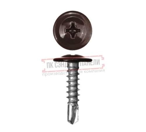 Саморезы ПШС 4,2х19 RAL 8017 (1000 шт) Саморезы ПШС 4,2х19 RAL 8017 (1000 шт)