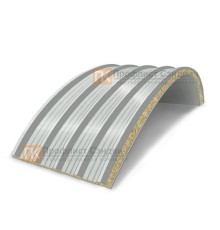 Сэндвич-панели арочные с минеральной ватой, ширина 1000 мм, толщина 180 мм, 0.5/0.5, RAL7035