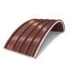 Сэндвич-панели арочные с пенополистиролом, ширина 1000 мм, толщина 30 мм, 0.5/0.5, RAL3009