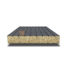 Сэндвич панели без замков с минеральной ватой, ширина 1000 мм, толщина 200 мм, 0.5/0.5, RAL7024