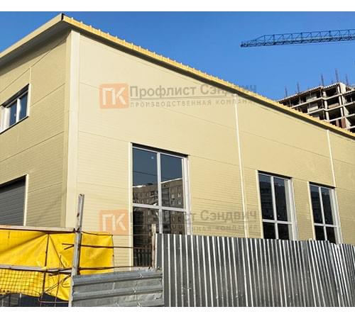 Сэндвич панели без замков с пенополиизоциануратом, ширина 1200 мм, толщина 40 мм, 0.5/0.5, RAL1014 Сэндвич панели без замков с пенополиизоциануратом, ширина 1200 мм, толщина 40 мм, 0.5/0.5, RAL1014