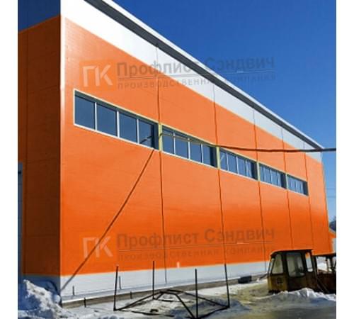 Сэндвич панели гладкие с пенополиизоциануратом, ширина 1200 мм, толщина 30 мм, 0.5/0.5, RAL2004