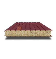 Сэндвич-панель для холодильных камер с минеральной ватой, ширина 1200 мм, толщина 30 мм, 0.5/0.5, RAL3005
