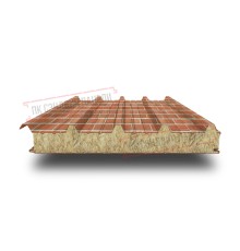 Сэндвич панели кровельные с минеральной ватой, ширина 1200 мм, толщина 160 мм, 0.5/0.5, кирпичная кладка
